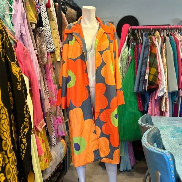 Warhol Inspired Flower Printed Jacket - Picture 2 of 14